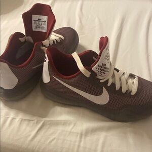 Nike Red and White Sneakers